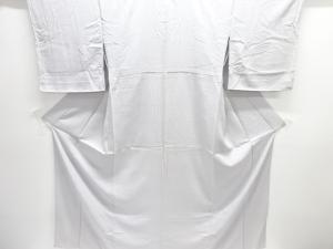 未使用品　のり散らし模様織出し一ツ紋単衣色無地着物